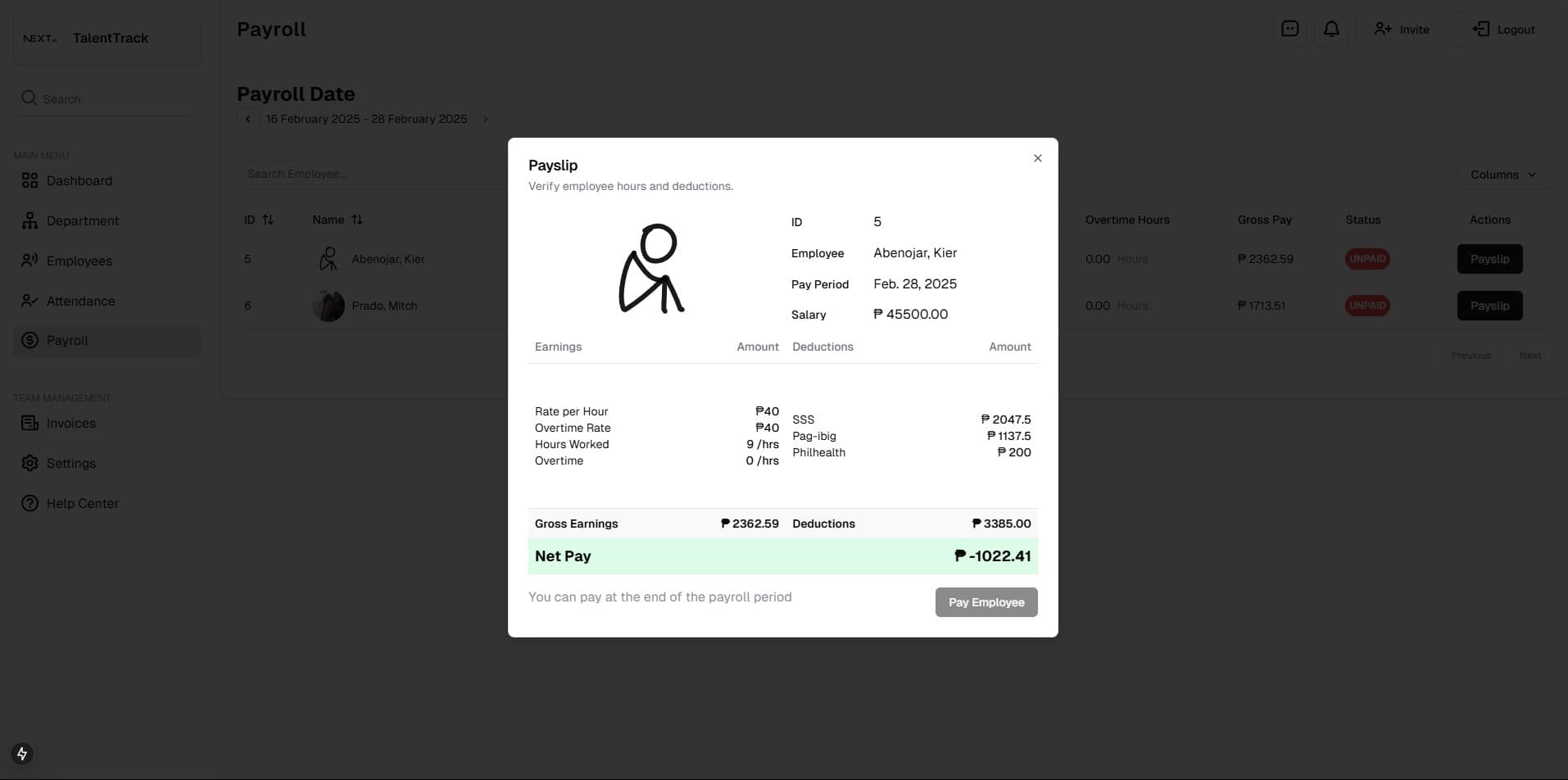 Automated Payroll System